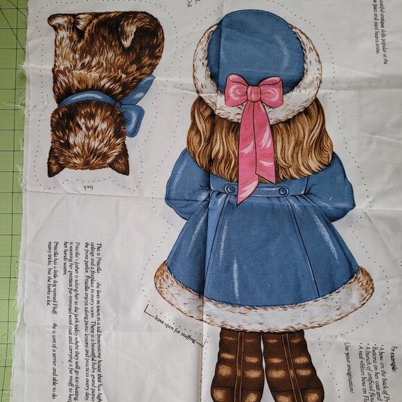 Priscilla and Fluff Oh You Beautiful Doll Cut & Sew VIP Cranston Fabric Cut Out - Picture 2 of 7